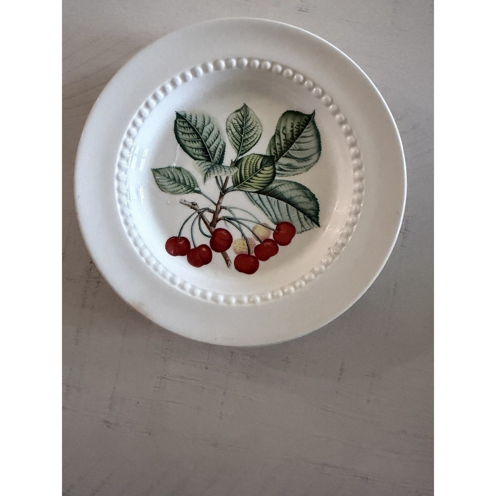 Royal Cauldon Bristol Ironstone‎ Cherry Plate 5" Cerise d'Angleterre Hative